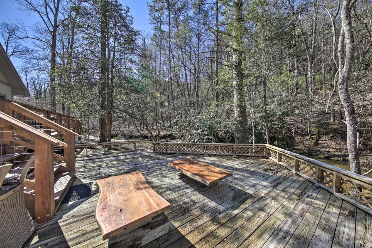 Airy Ellijay Home With Spacious Creekside Deck! Exterior photo