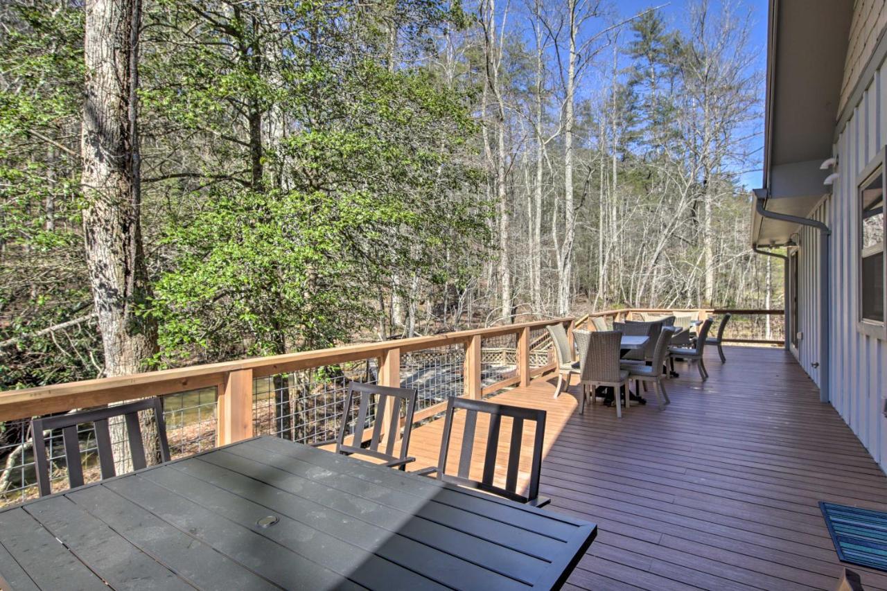 Airy Ellijay Home With Spacious Creekside Deck! Exterior photo